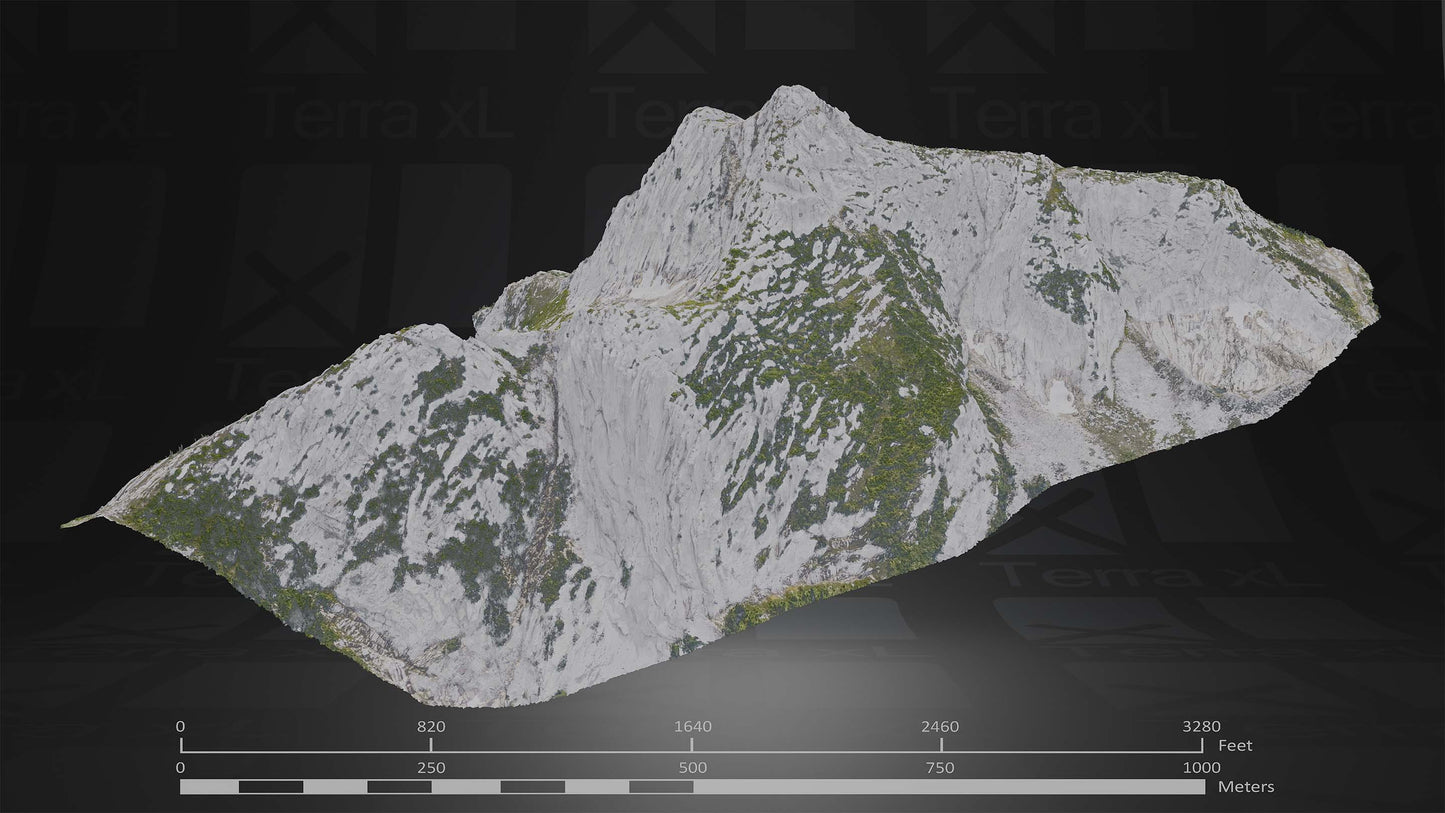 Summer in the Cascades Full Collection 3D render of photogrammetry scan mountain terrain model
