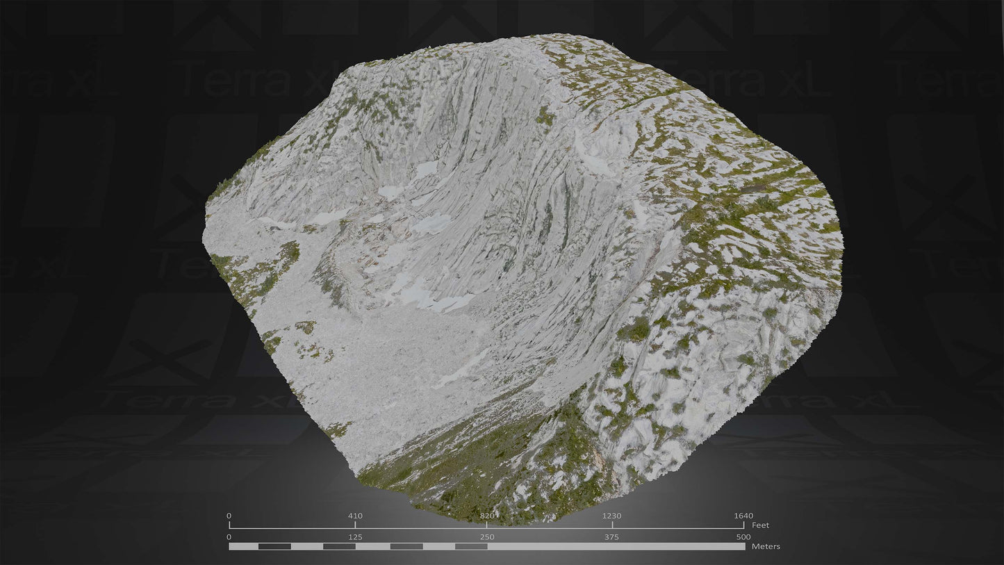 Summer in the Cascades Full Collection 3D render of photogrammetry scan mountain terrain model