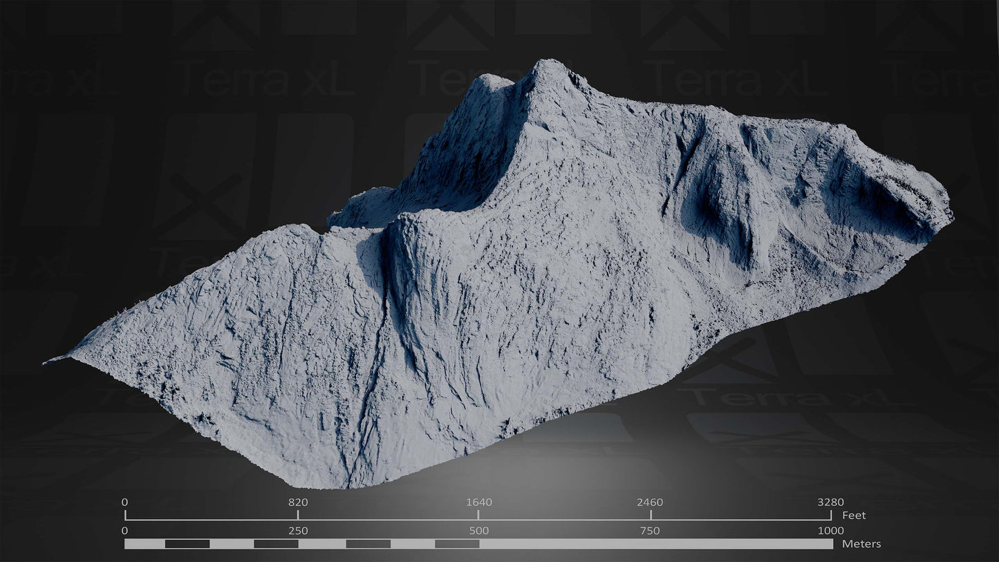 Summer in the Cascades Full Collection 3D render of photogrammetry scan mountain terrain model