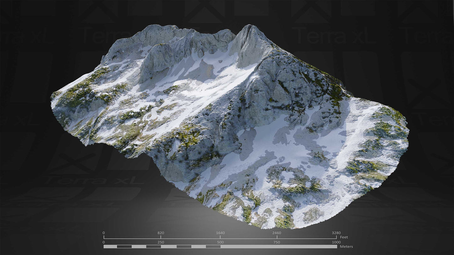 Summer in the Cascades Full Collection 3D render of photogrammetry scan mountain terrain model
