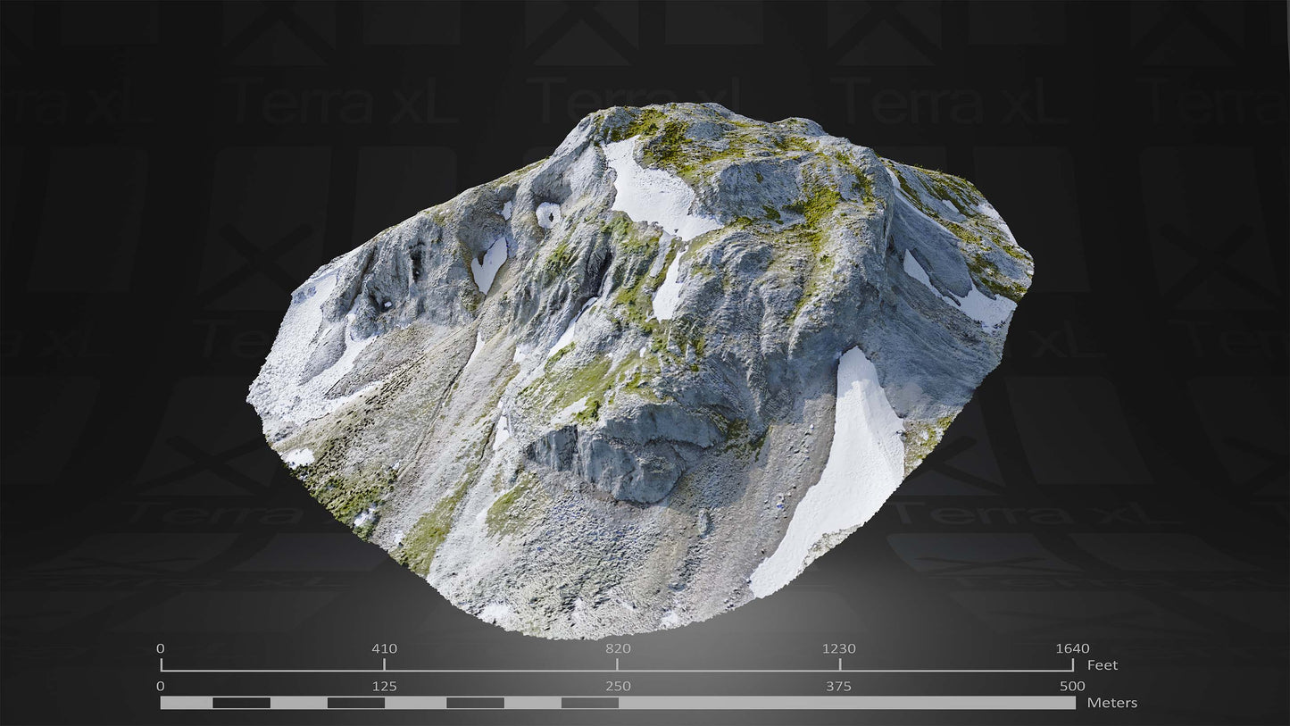 Summer in the Cascades Full Collection 3D render of photogrammetry scan mountain terrain model