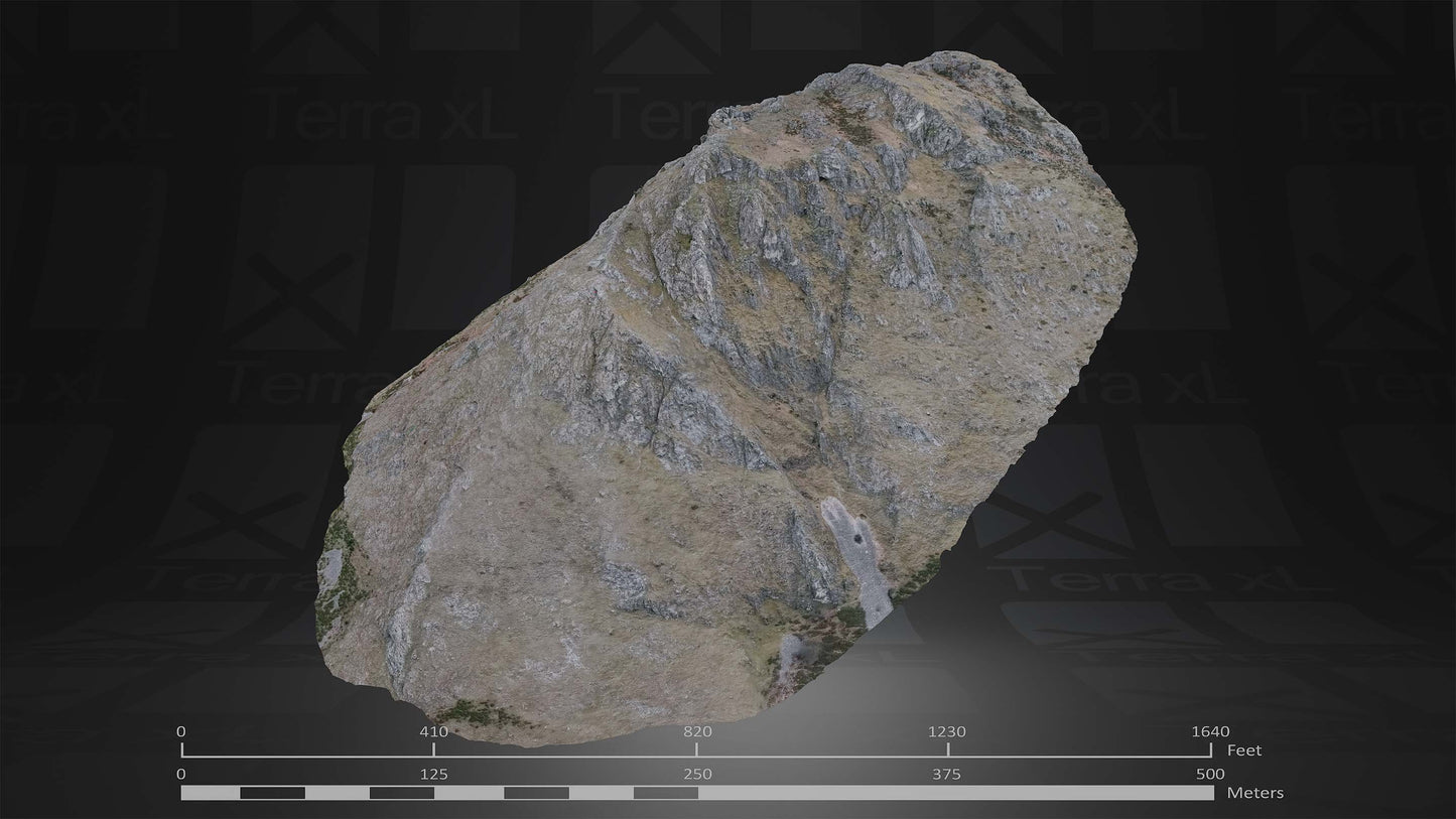 Winter In Northern Spain Full Collection 3D render of photogrammetry scan mountain terrain model