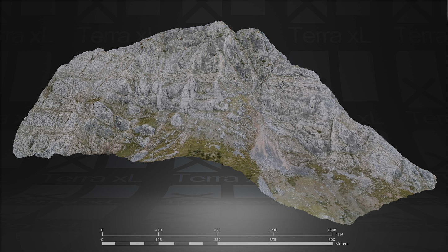Winter In Northern Spain Full Collection 3D render of photogrammetry scan mountain terrain model