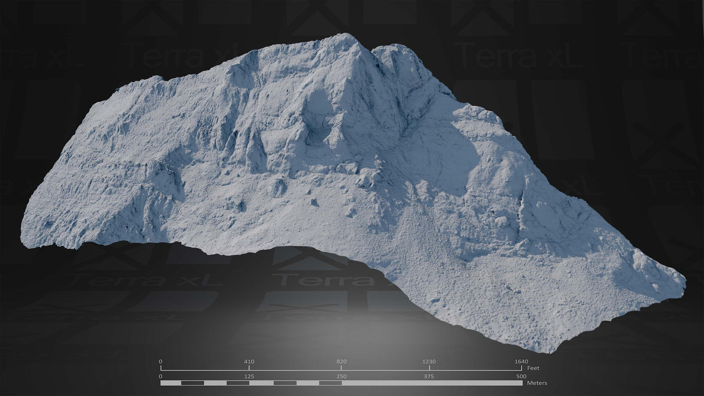 Winter In Northern Spain Full Collection 3D render of photogrammetry scan mountain terrain model