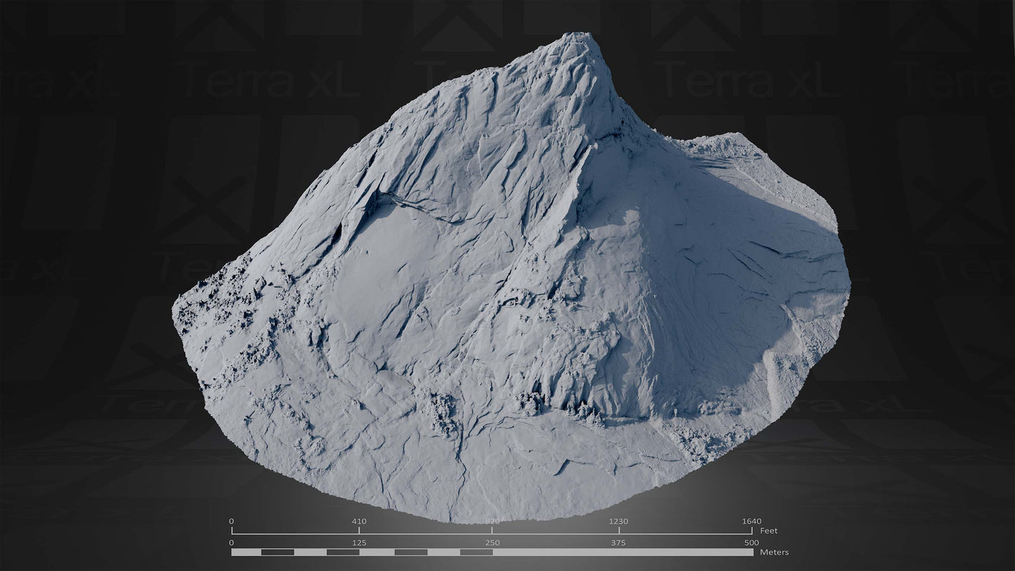 Summer in the Cascades Full Collection 3D render of photogrammetry scan mountain terrain model