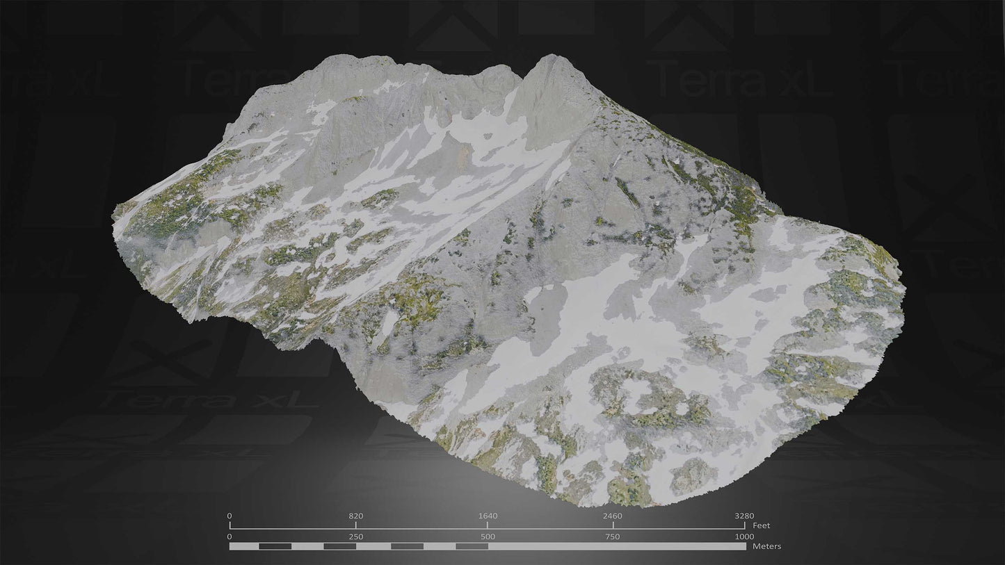 Summer in the Cascades Full Collection 3D render of photogrammetry scan mountain terrain model