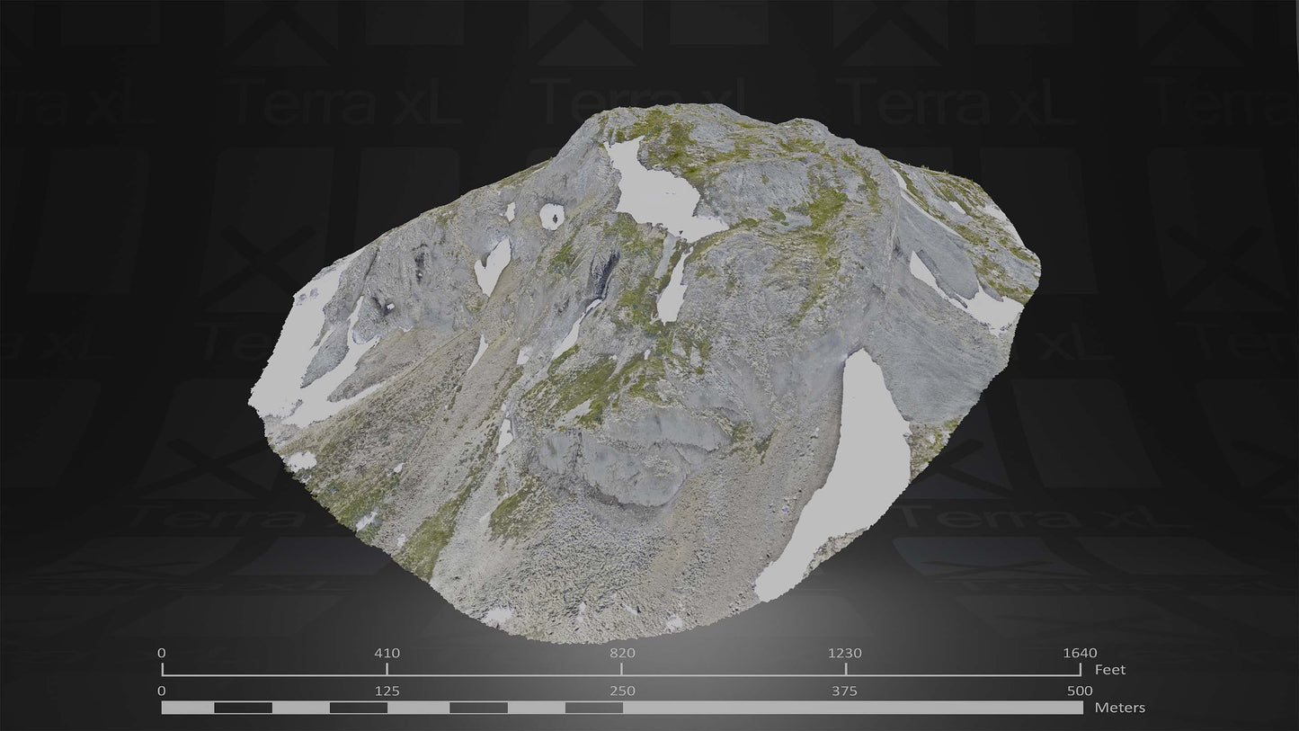 Summer in the Cascades Full Collection 3D render of photogrammetry scan mountain terrain model