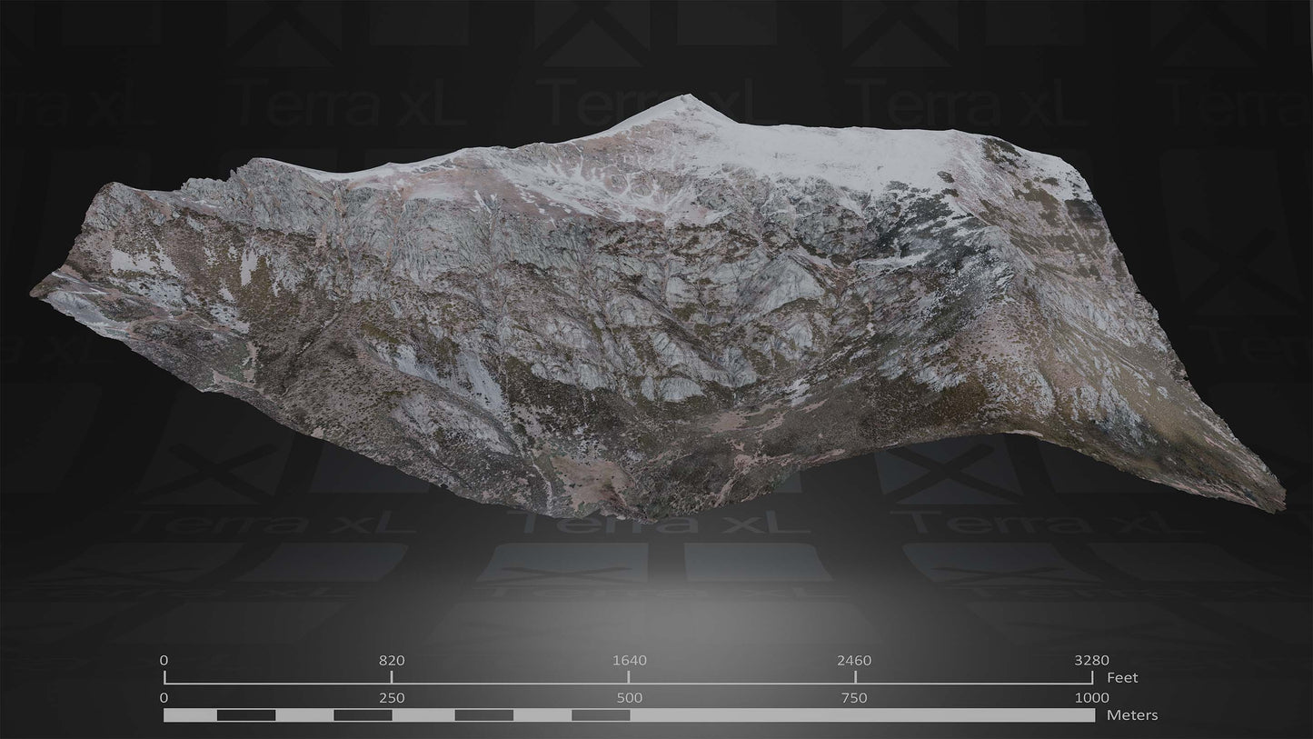 Winter In Northern Spain Full Collection 3D render of photogrammetry scan mountain terrain model