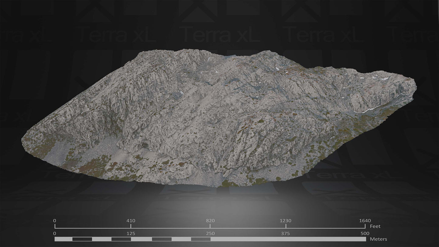 Winter In Northern Spain Full Collection 3D render of photogrammetry scan mountain terrain model