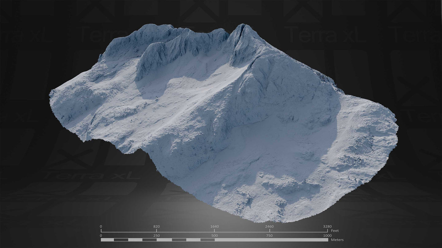 Summer in the Cascades Full Collection 3D render of photogrammetry scan mountain terrain model