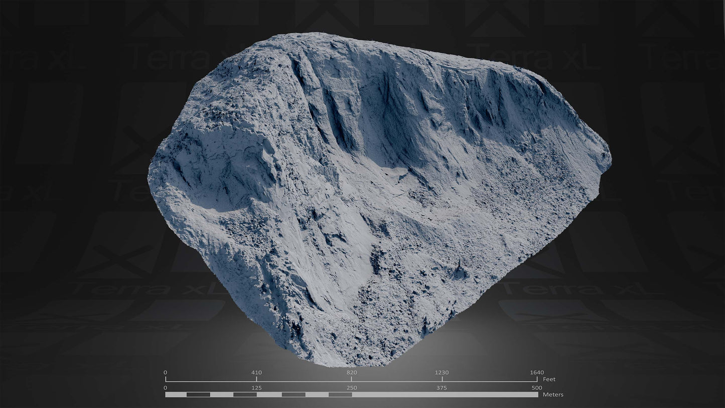 Ridgeline 1 L 3D render of photogrammetry scan mountain terrain model