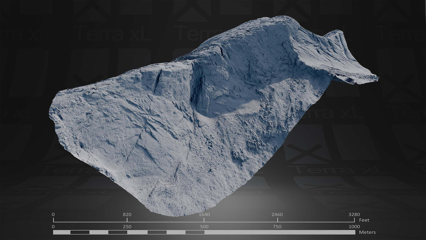Summer in the Cascades Full Collection 3D render of photogrammetry scan mountain terrain model