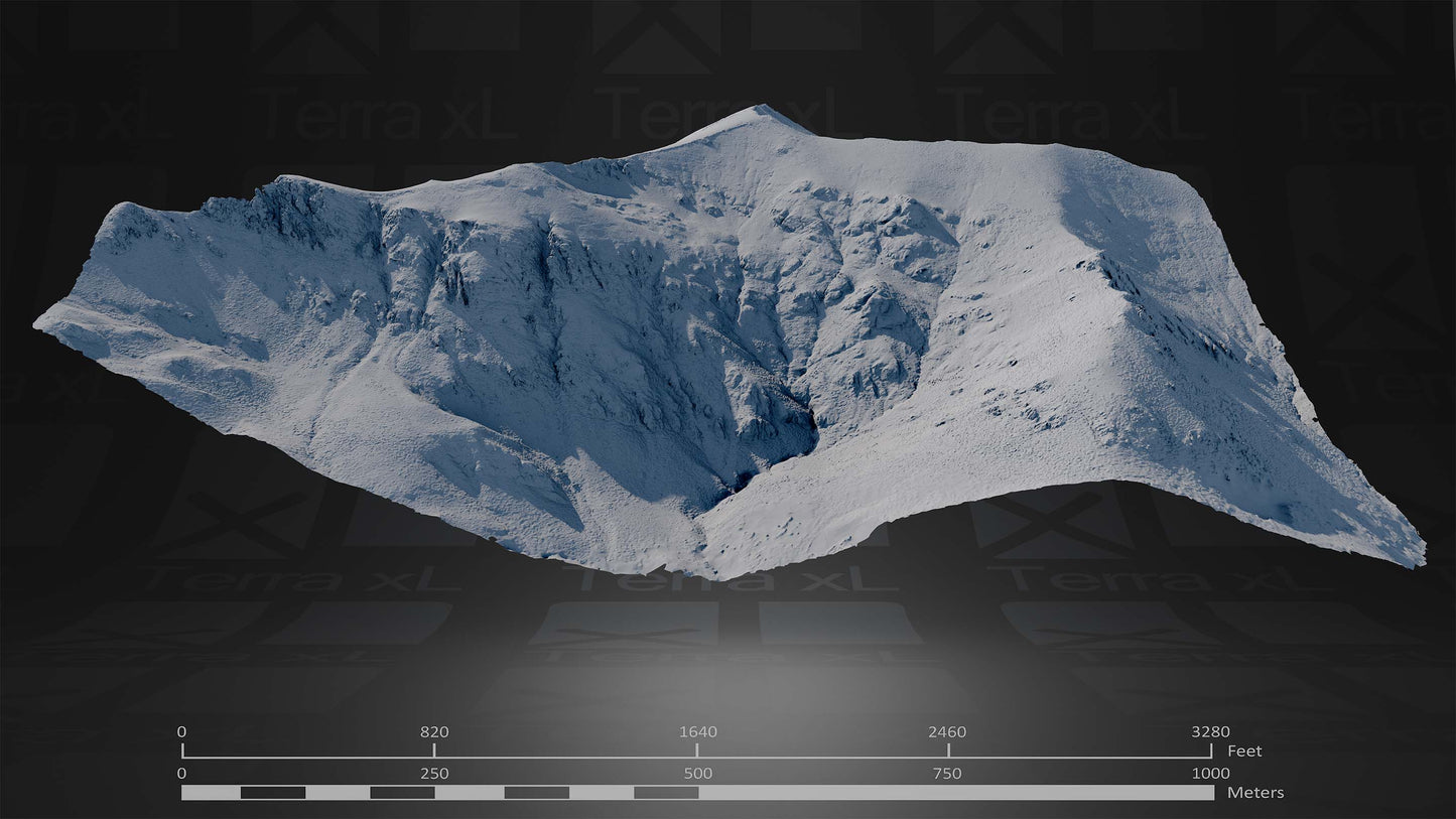 Winter In Northern Spain Full Collection 3D render of photogrammetry scan mountain terrain model