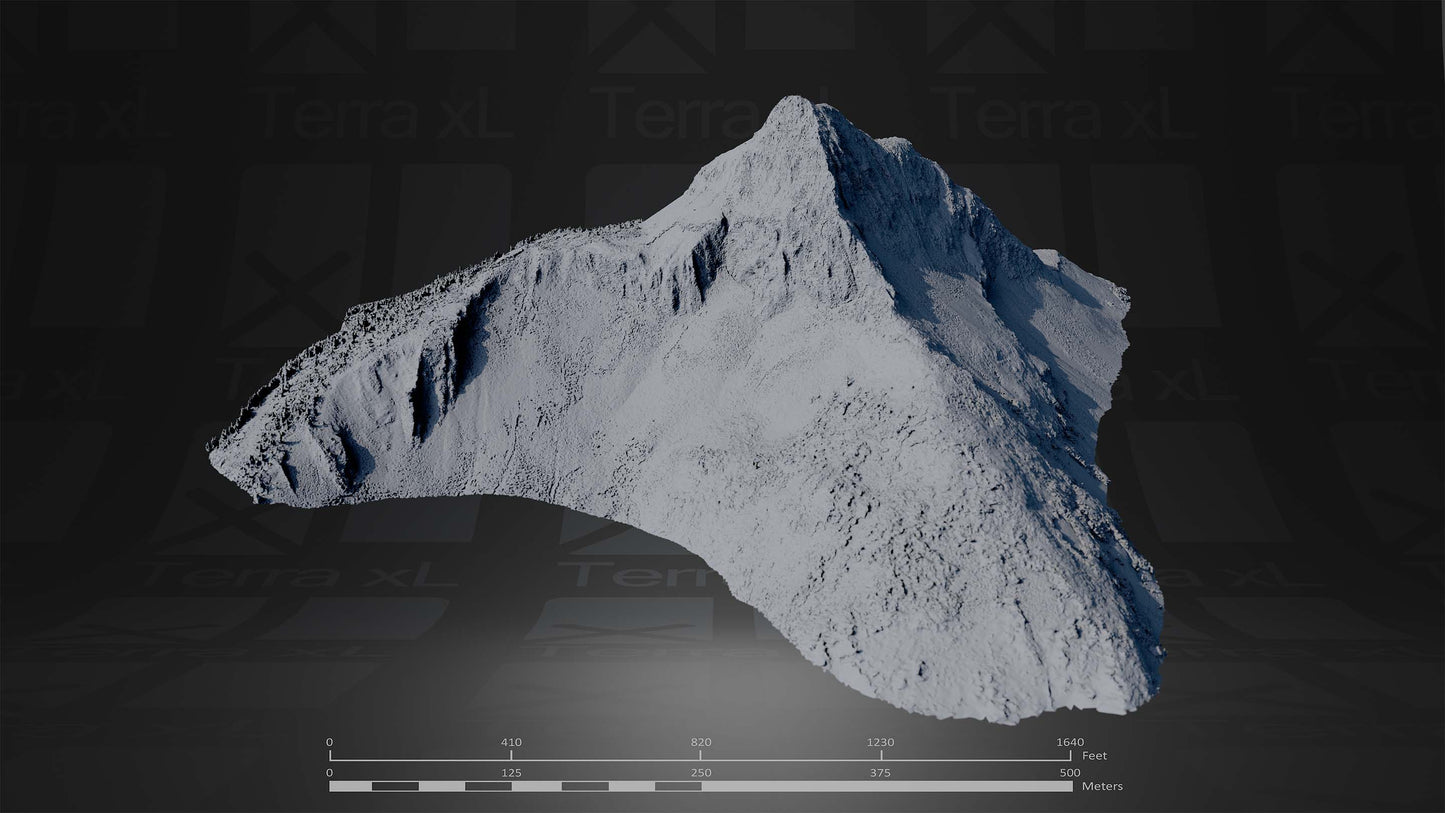 Summer in the Cascades Full Collection 3D render of photogrammetry scan mountain terrain model
