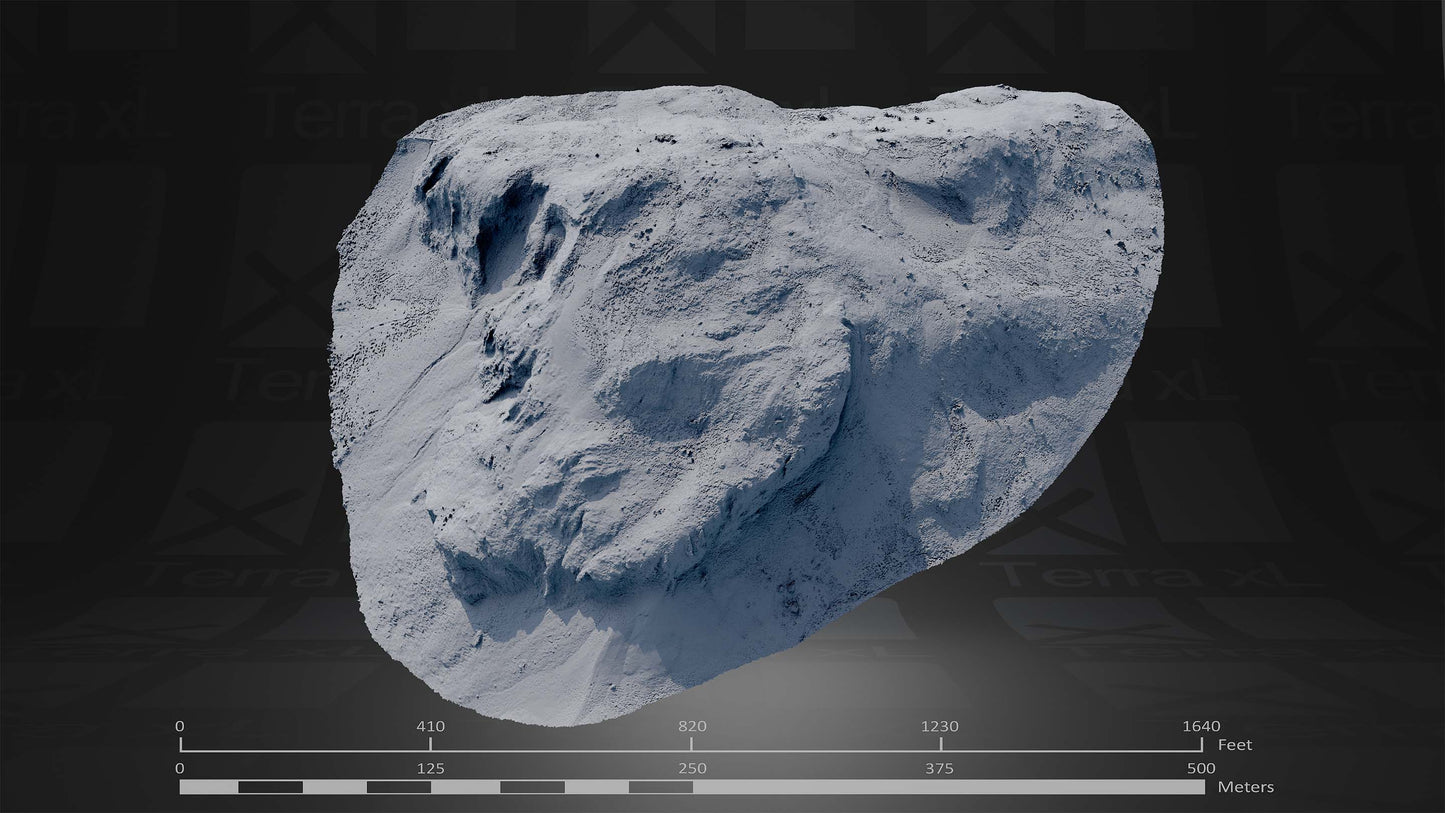 Mountain 1 XL 3D render of photogrammetry scan mountain terrain model
