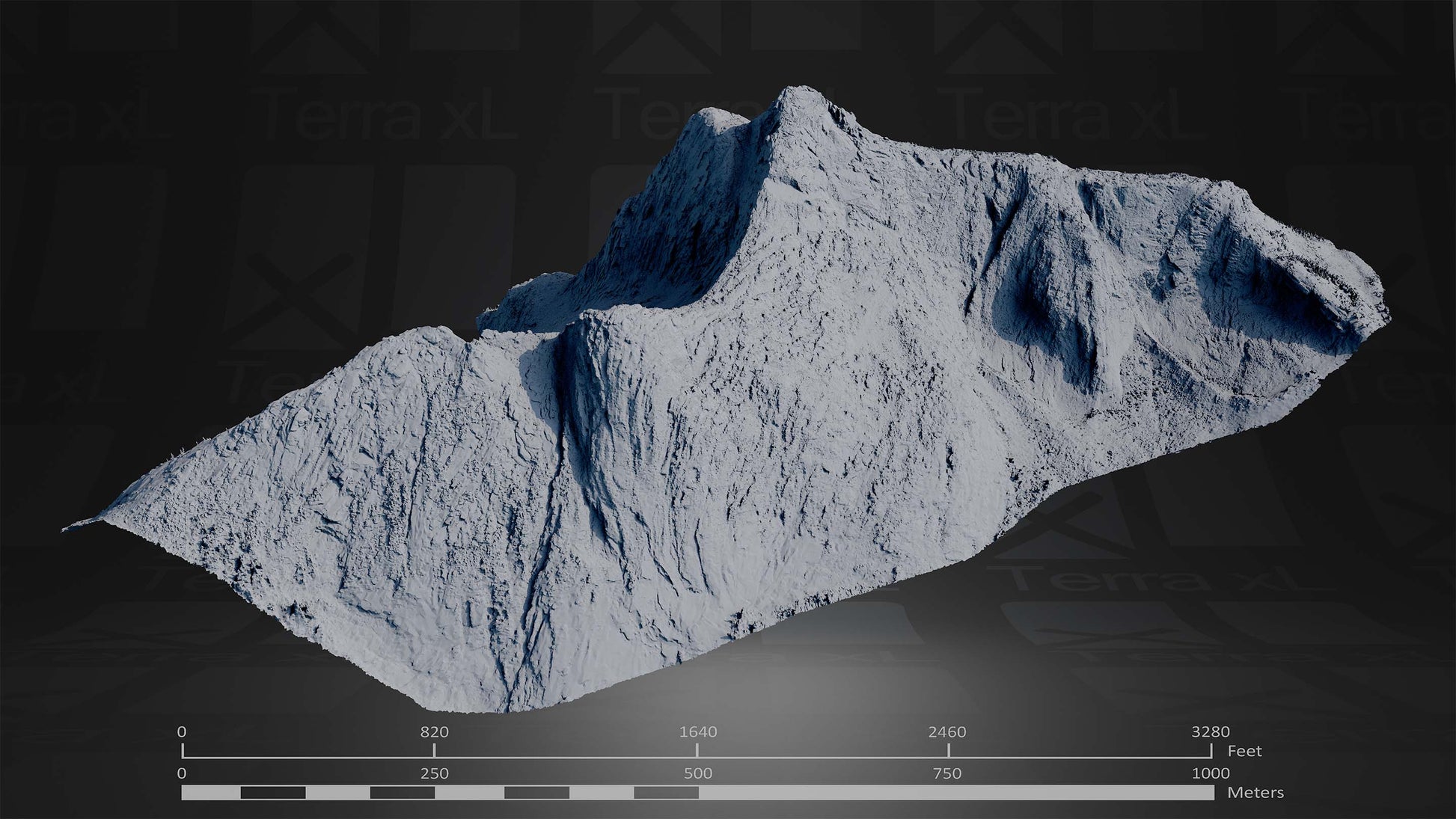 Summer in the Cascades Full Collection 3D render of photogrammetry scan mountain terrain model