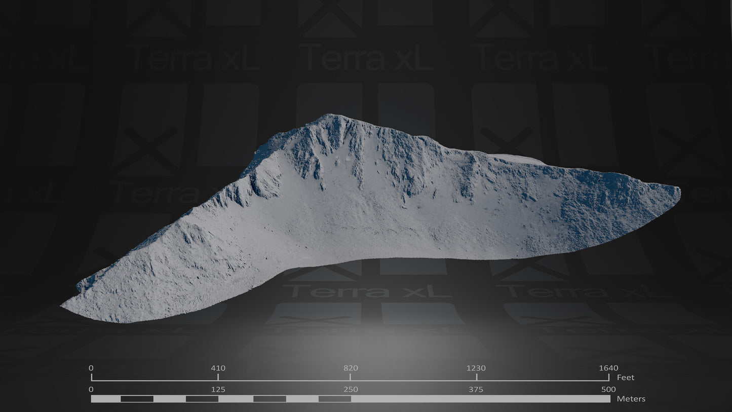 Spring in Central Greece Full Collection 3D render of photogrammetry scan mountain terrain model