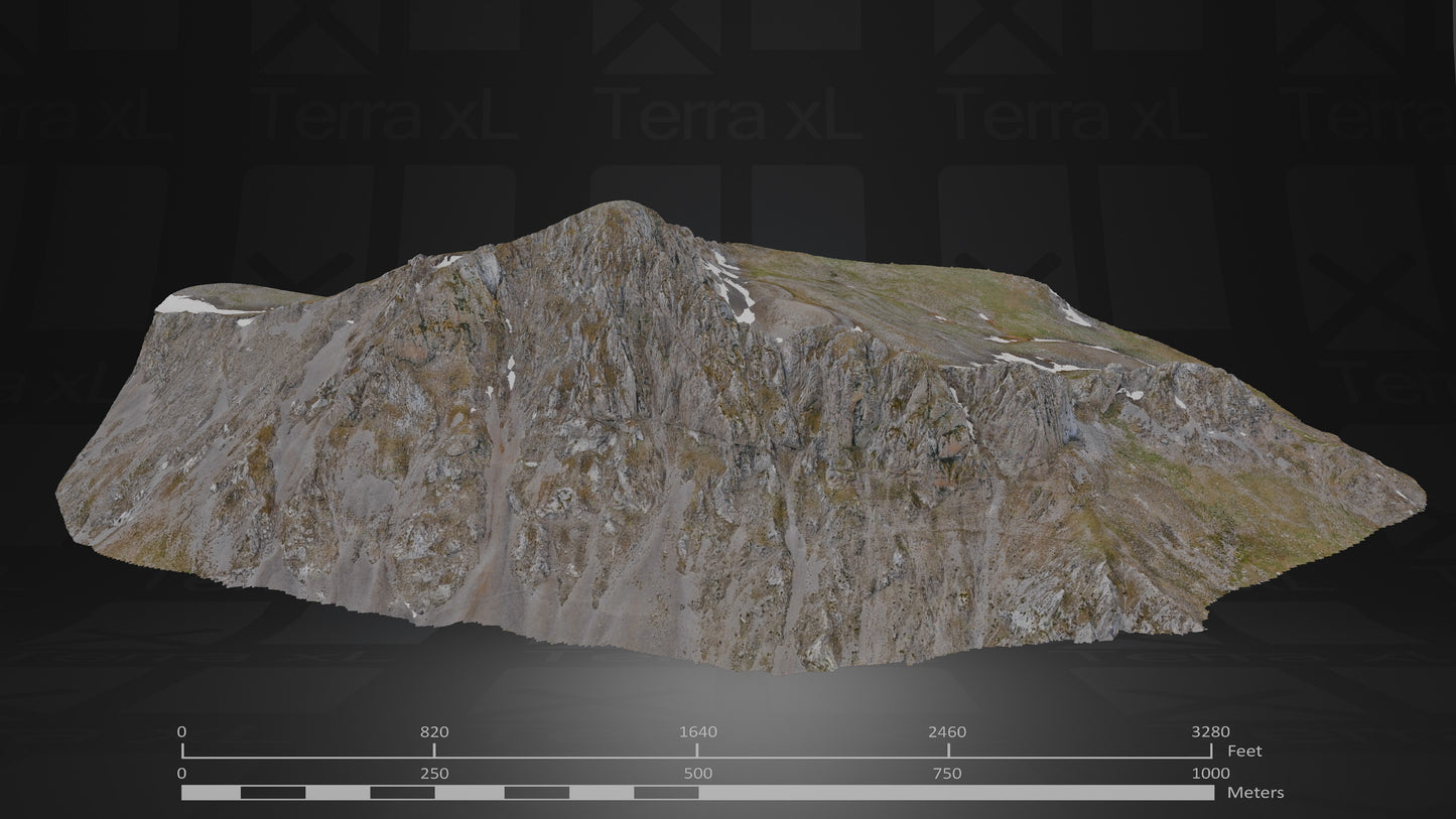 Spring in Central Greece Full Collection 3D render of photogrammetry scan mountain terrain model
