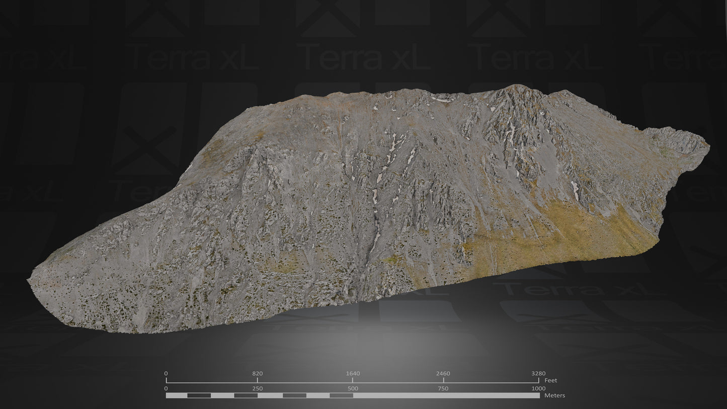 Spring in Central Greece Full Collection 3D render of photogrammetry scan mountain terrain model