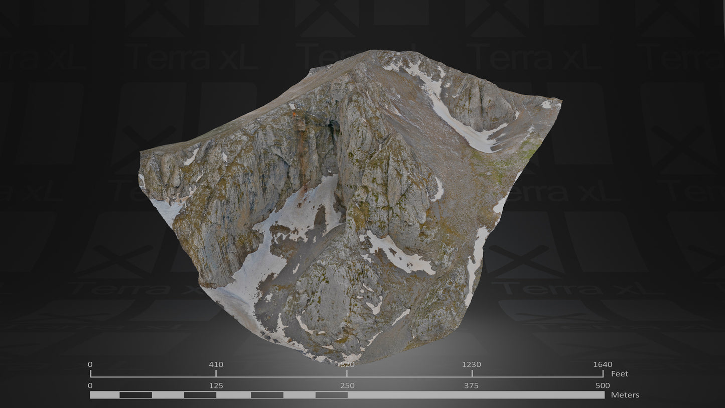 Spring in Central Greece Full Collection 3D render of photogrammetry scan mountain terrain model